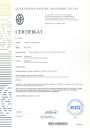 Certifikát elektro E1 a EV1